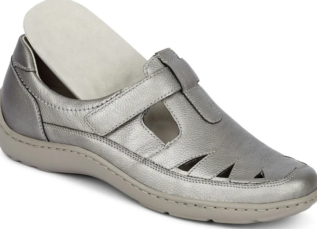 Hot Waldläufer, bequeme Damen-Slipper, Weite H, mit herausnehmbarem Fußbett Damen Sneaker & Sportschuhe|Slipper
