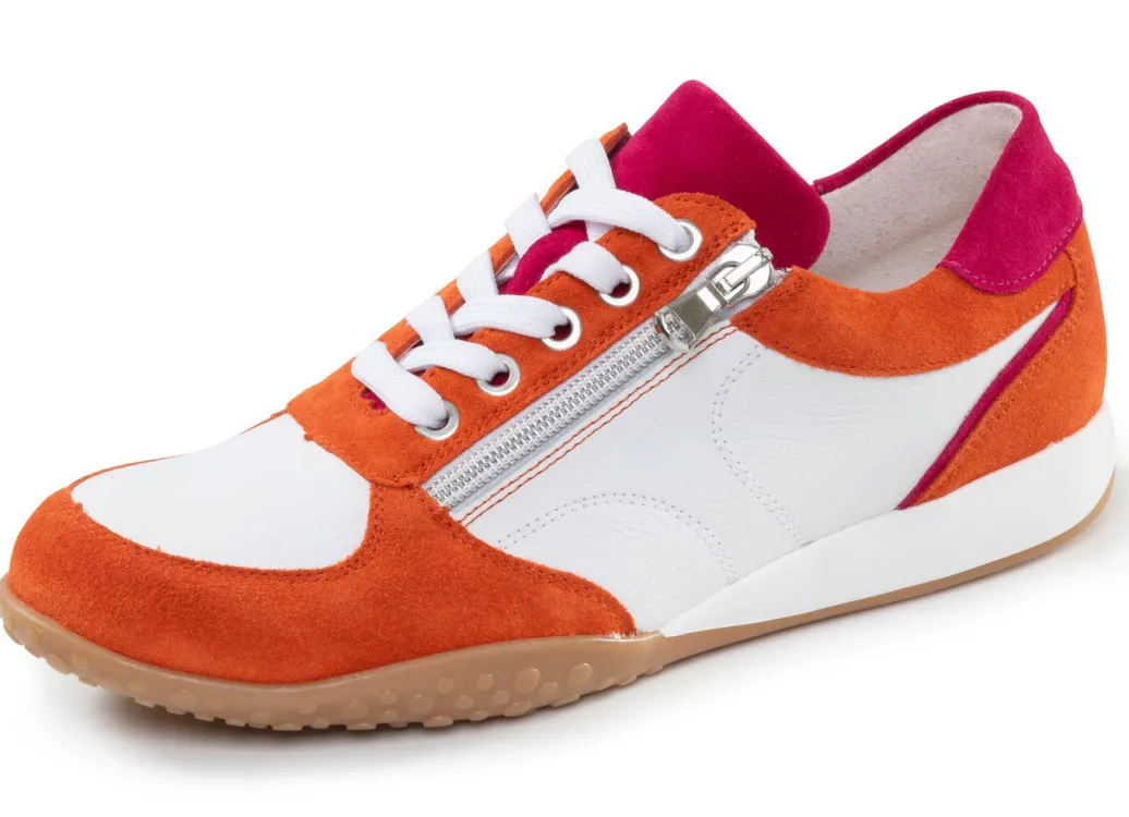 Outlet Waldläufer, bequeme Damen-Sneaker, Weite H, mit herausnehmbarem Fußbett Damen Sneaker & Sportschuhe|Schnürschuhe
