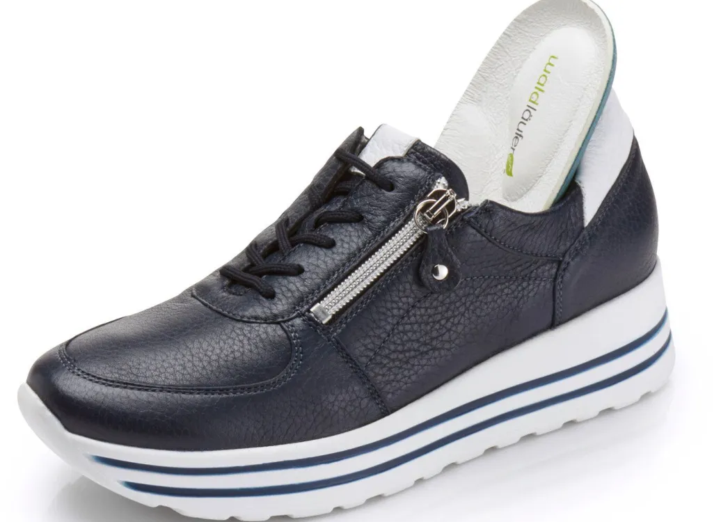 Clearance Waldläufer, bequeme Damen-Sneaker, Weite H, mit herausnehmbarem Fußbett Damen Sneaker & Sportschuhe|Schnürschuhe