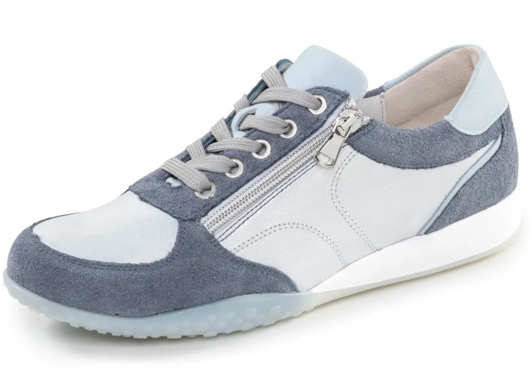 New Waldläufer, bequeme Damen-Sneaker, Weite H, mit herausnehmbarem Fußbett Damen Sneaker & Sportschuhe|Schnürschuhe