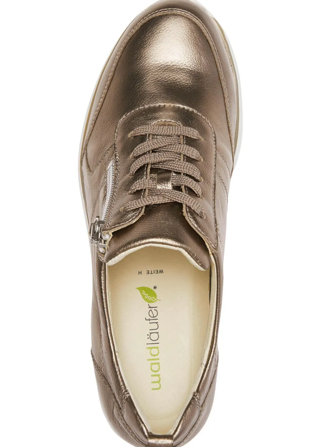 New Waldläufer, bequeme Damen-Sneaker, Weite H, mit herausnehmbarem Fußbett Damen Sneaker & Sportschuhe|Schnürschuhe