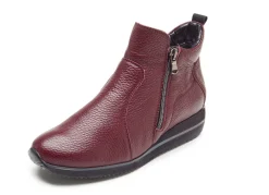 Outlet Waldläufer, bequeme Damen-Stiefeletten, Weite H, aus Hirschleder Damen Stiefel & Stiefeletten