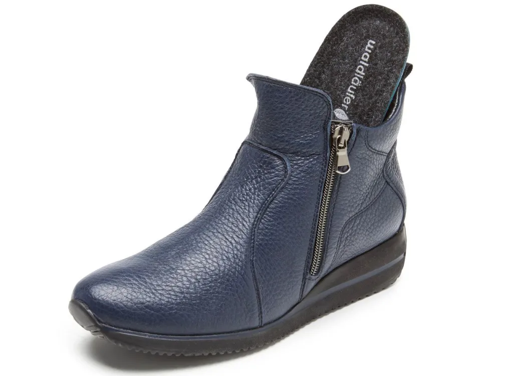 Sale Waldläufer, bequeme Damen-Stiefeletten, Weite H, aus Hirschleder Damen Stiefel & Stiefeletten