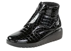 Online Waldläufer Bootie aus krokogeprägtem Lackleder Damen Stiefel & Stiefeletten