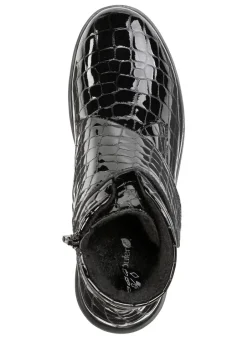Online Waldläufer Bootie aus krokogeprägtem Lackleder Damen Stiefel & Stiefeletten