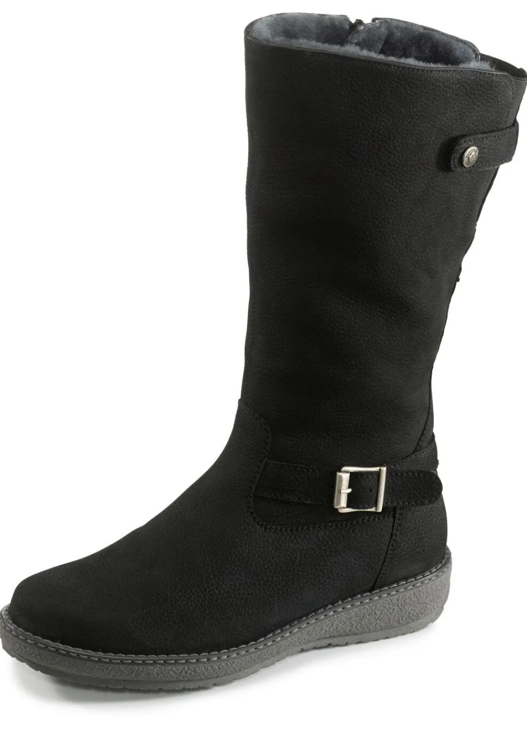 Best Waldläufer, gefütterte Damen-Stiefel, Winterschuhe, Weite H, mit Lammfell Damen Winterschuhe|Stiefel & Stiefeletten