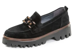 Outlet WaldlÀufer Loafer aus Veloursleder Damen Slipper