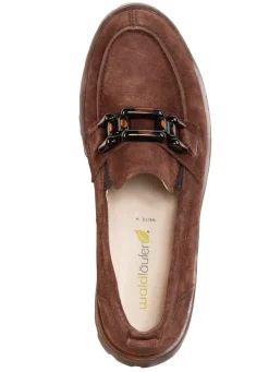 Online Waldläufer Loafer aus Veloursleder Damen Slipper