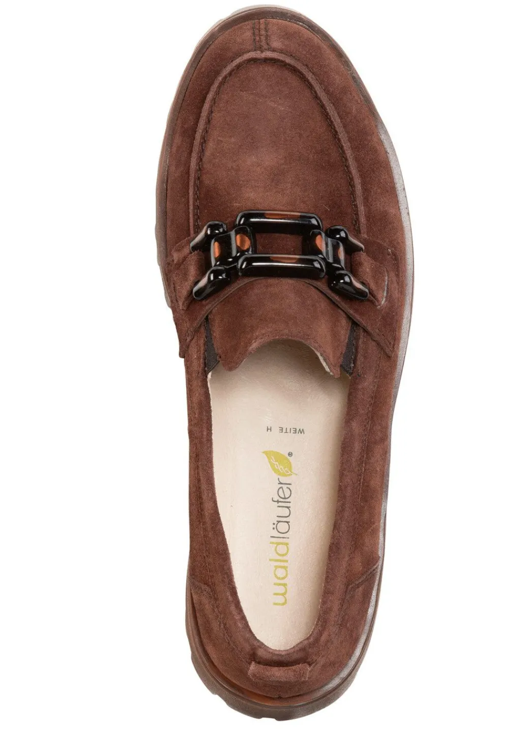 Online Waldläufer Loafer aus Veloursleder Damen Slipper