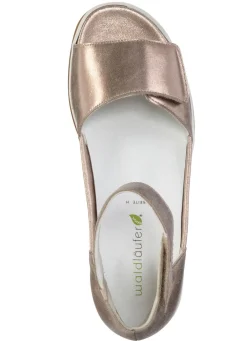 Outlet Waldläufer Sandale mit herausnehmbarem Lederfußbett Damen Sandalen