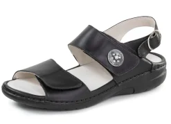 New Waldläufer Sandale mit Metallschmuck mit Glitzersteinchen Damen Sandalen