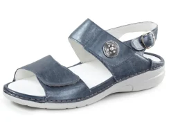 Discount WaldlÀufer Sandale mit Metallschmuck mit Glitzersteinchen Damen Sandalen