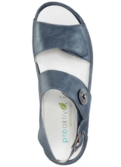 Discount Waldläufer Sandale mit Metallschmuck mit Glitzersteinchen Damen Sandalen