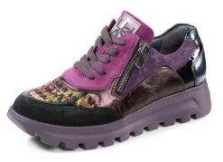 Clearance Waldläufer Schnür-Sneaker mit buntem Textilmaterial kombiniert Damen Sneaker & Sportschuhe|Schnürschuhe