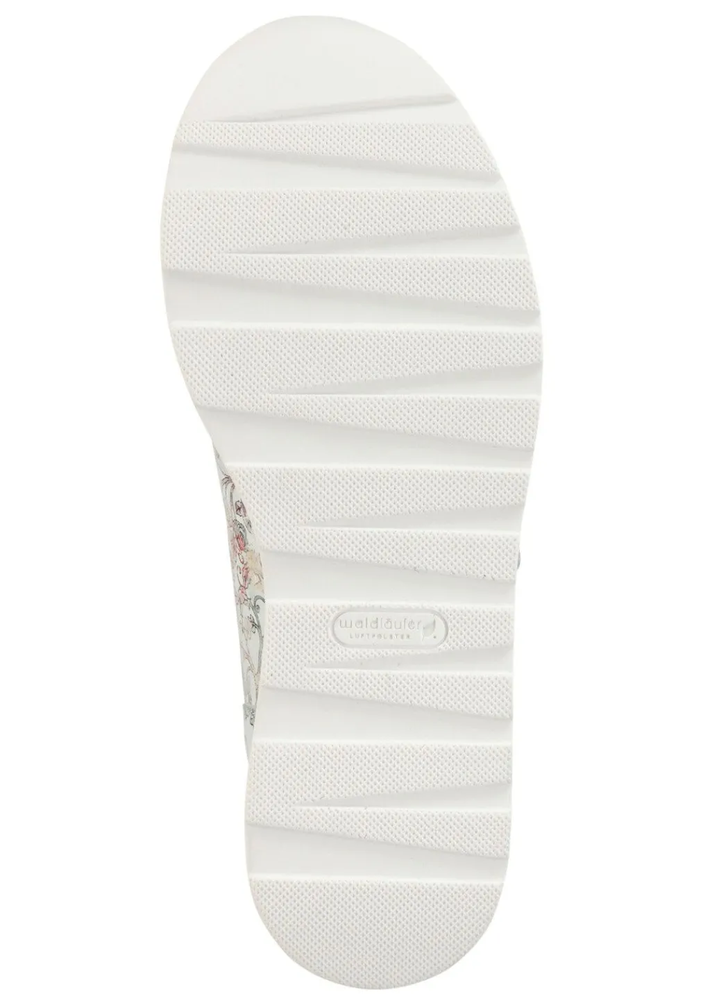Online Waldläufer Sneaker aus floral bedrucktem Nubukleder Damen Sneaker & Sportschuhe|Schnürschuhe
