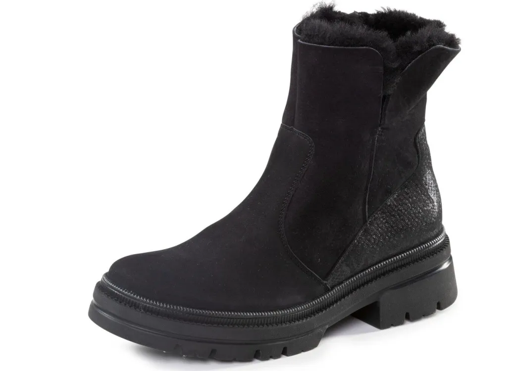 Discount Waldläufer Stiefelette aus Rind-Nubukleder Damen Stiefel & Stiefeletten