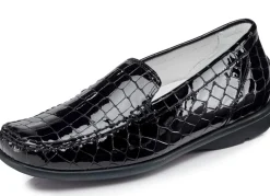 Best Waldläufer, stilvolle Damen-Slipper, Weite H, mit herausnehmbarem Fußbett Damen Slipper