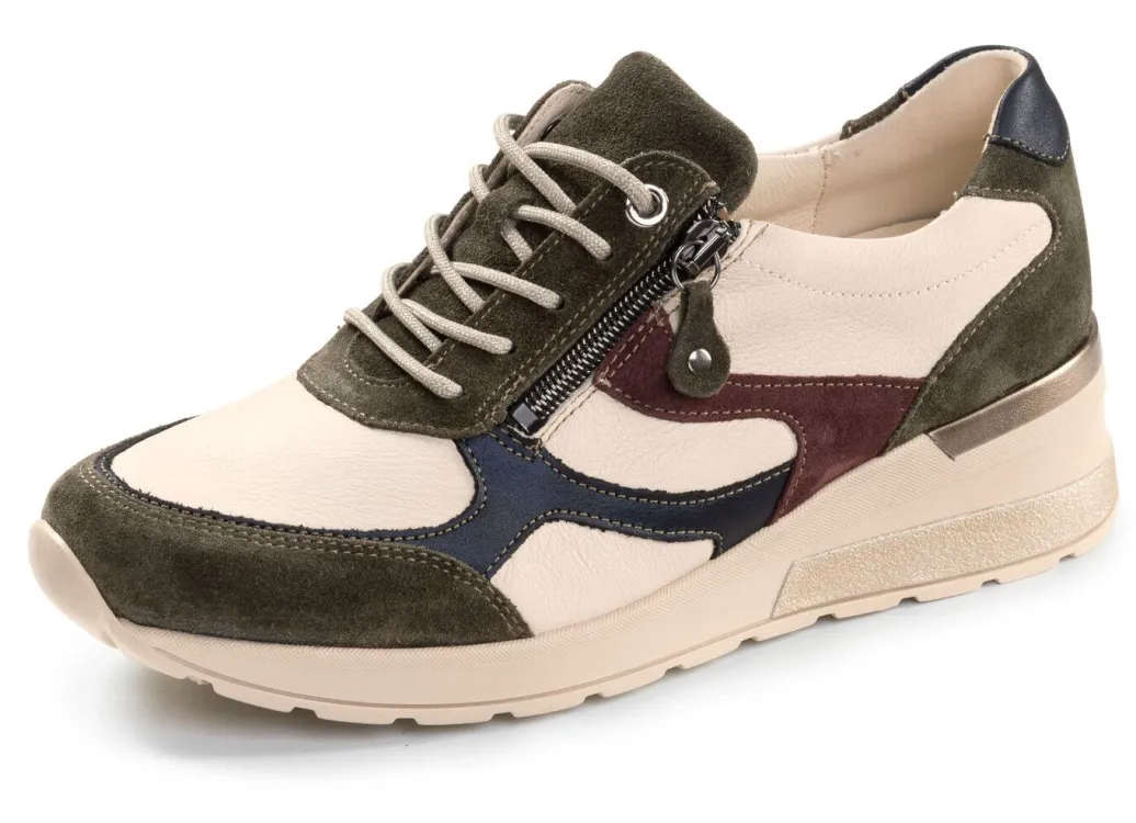 Sale Waldläufer, trendige Damen-Sneaker, Weite H, mit herausnehmbarem Fußbett Damen Sneaker & Sportschuhe|Schnürschuhe