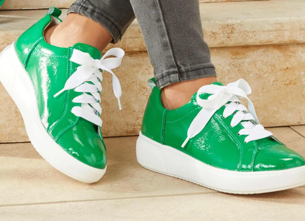 Hot Waldläufer, trendige Damen-Schnürschuhe, Weite H, mit herausnehmbarem Fußbett Damen Sneaker & Sportschuhe|Schnürschuhe