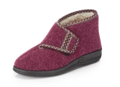 Clearance Warme Damen-Hausschuhe, Weite H, mit Klettverschluss Damen Hausschuhe