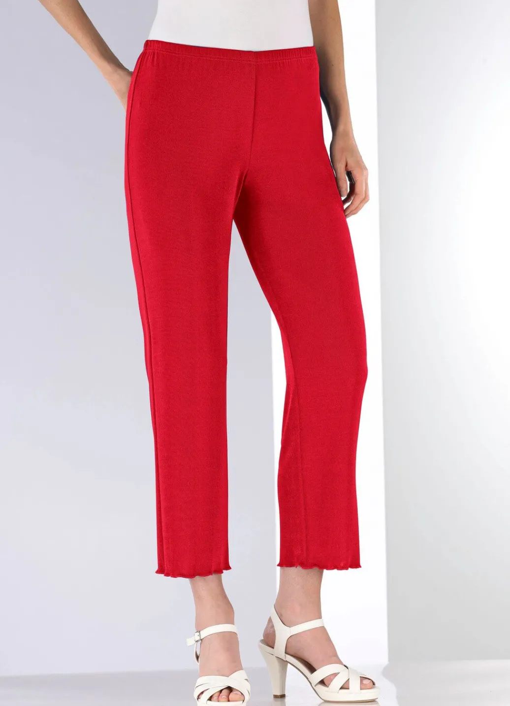 Damen Mona Shorts|Lange Hosen<Weich fließende, 7/8-lange Hose