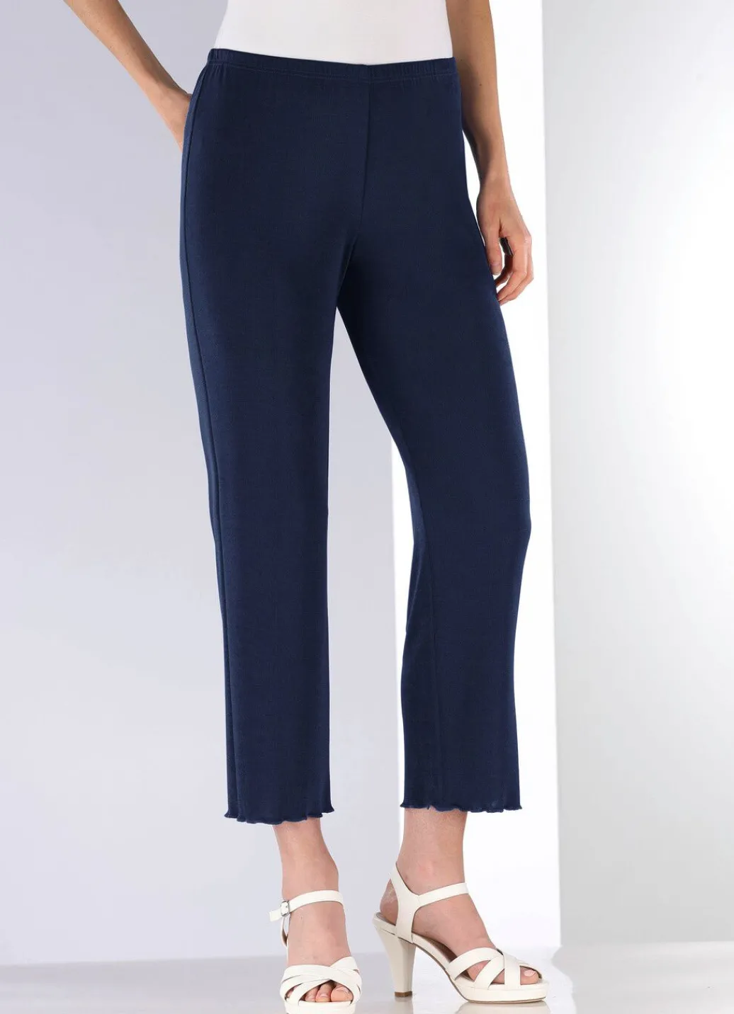 Damen Mona Shorts|Lange Hosen<Weich fließende, 7/8-lange Hose