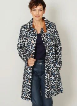 Damen Mona Übergangsjacken<Wendemantel mit Animalprint