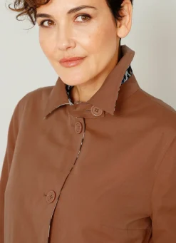 Damen Mona Übergangsjacken<Wendemantel mit Animalprint