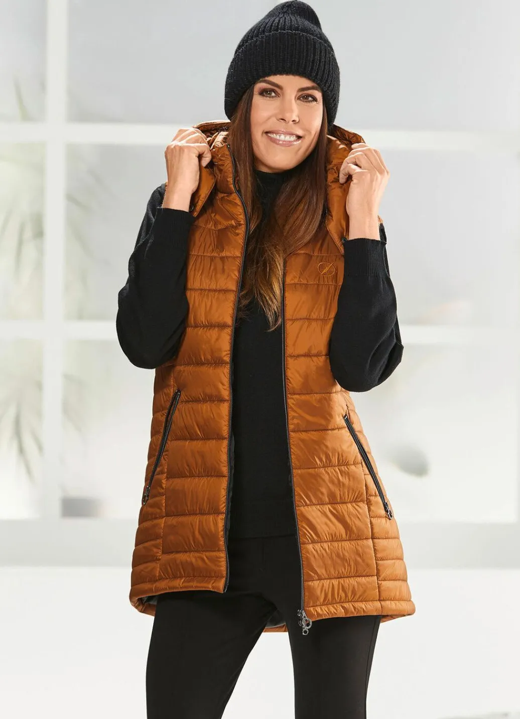 Damen Mona Winterjacken<Weste mit 2-Wege-Reißverschluss