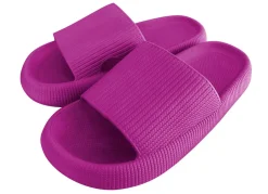 Hot Wolken-Slipper relaxvital mit geriffelter Sohle Damen Hausschuhe