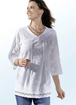 Damen Mona Tuniken|Basics<Wunderschön bestickte Tunika