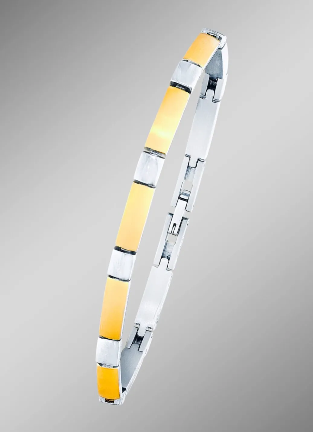 Outlet Wunderschön und modern: Armband in Bicolor Damen Modeschmuck|Armbänder