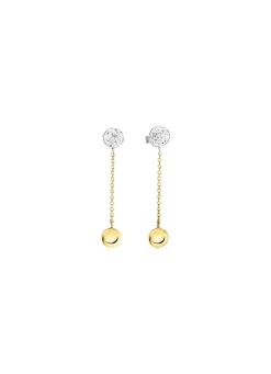 Outlet Wunderschöne Ohrstecker in Bicolor Damen Ohrschmuck