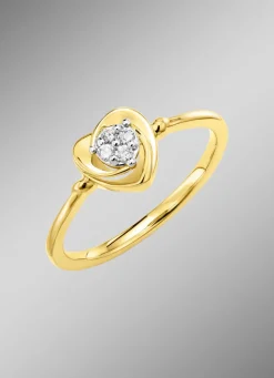 Outlet Wundervoller Damenring in Herzform Damen Ringe