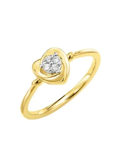 Outlet Wundervoller Damenring in Herzform Damen Ringe