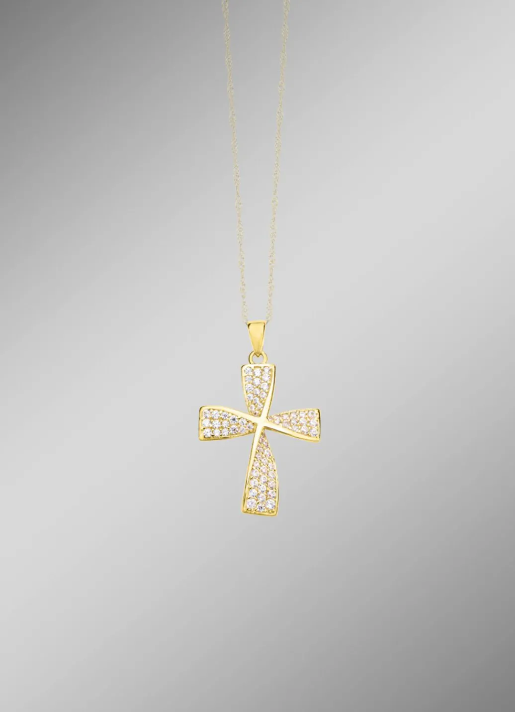 Discount Wundervoller Kreuz-Anhänger mit Zirkonia Damen Anhänger