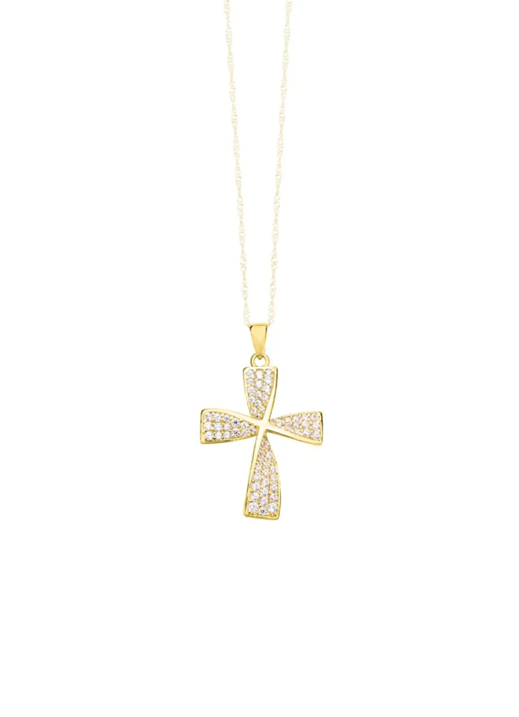 Discount Wundervoller Kreuz-Anhänger mit Zirkonia Damen Anhänger