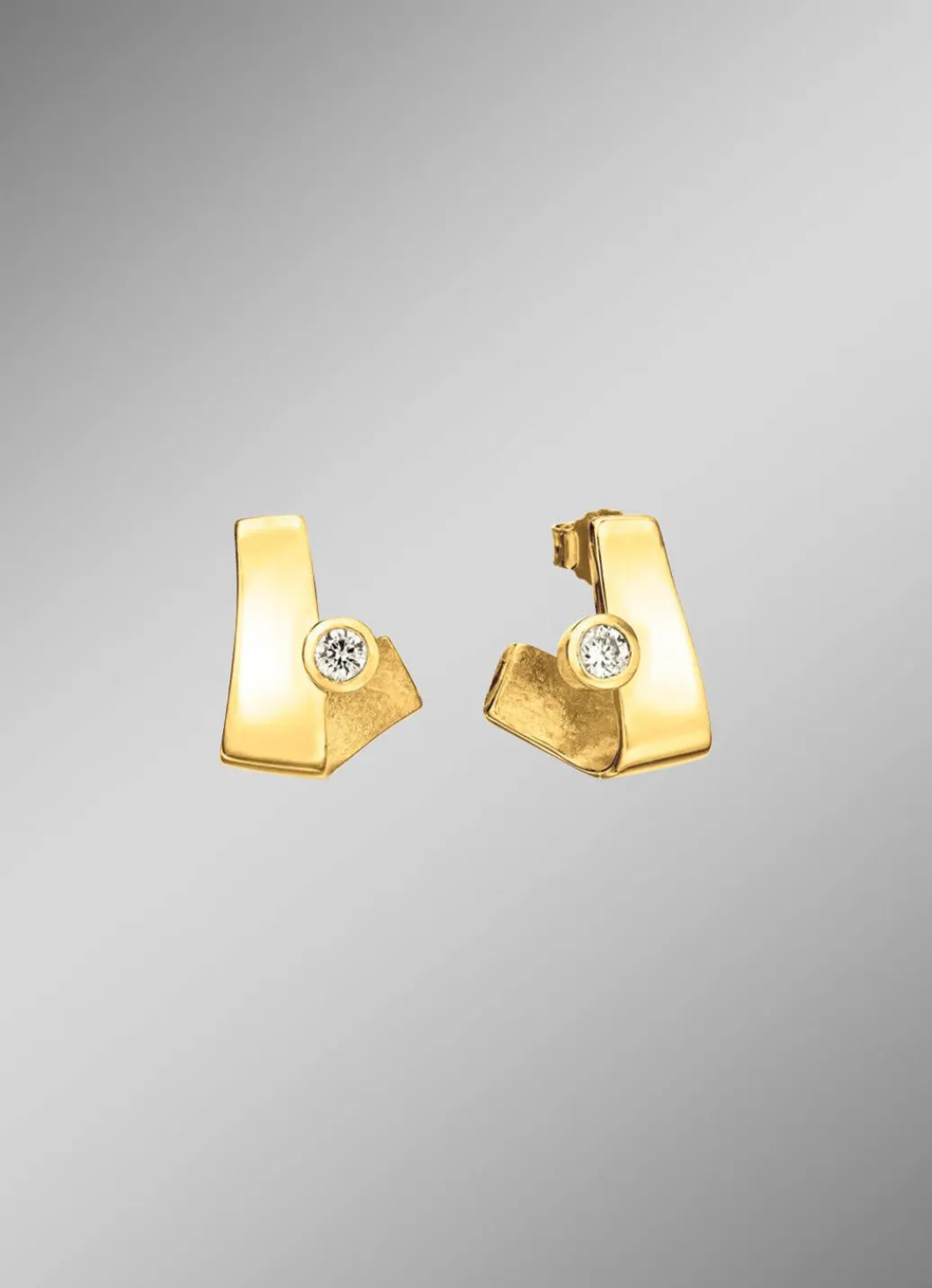 Damen Mona Ohrschmuck<Zarte Brillanz – Ohrstecker aus edlem Gold