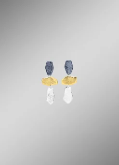 Clearance Zauberhafte Ohrstecker in Tricolor Damen Ohrschmuck