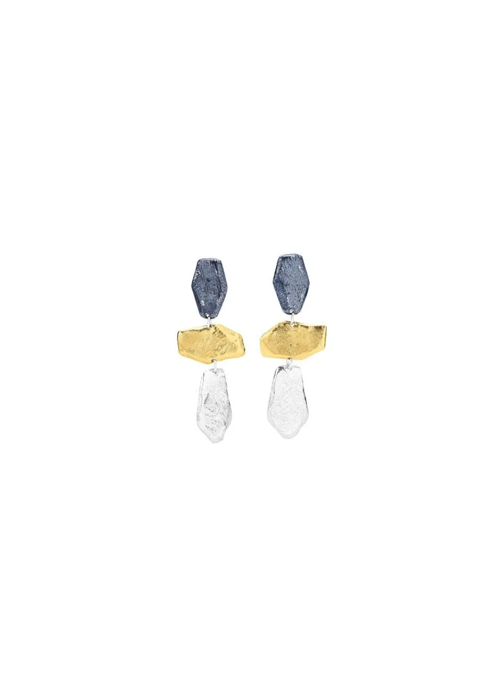 Clearance Zauberhafte Ohrstecker in Tricolor Damen Ohrschmuck