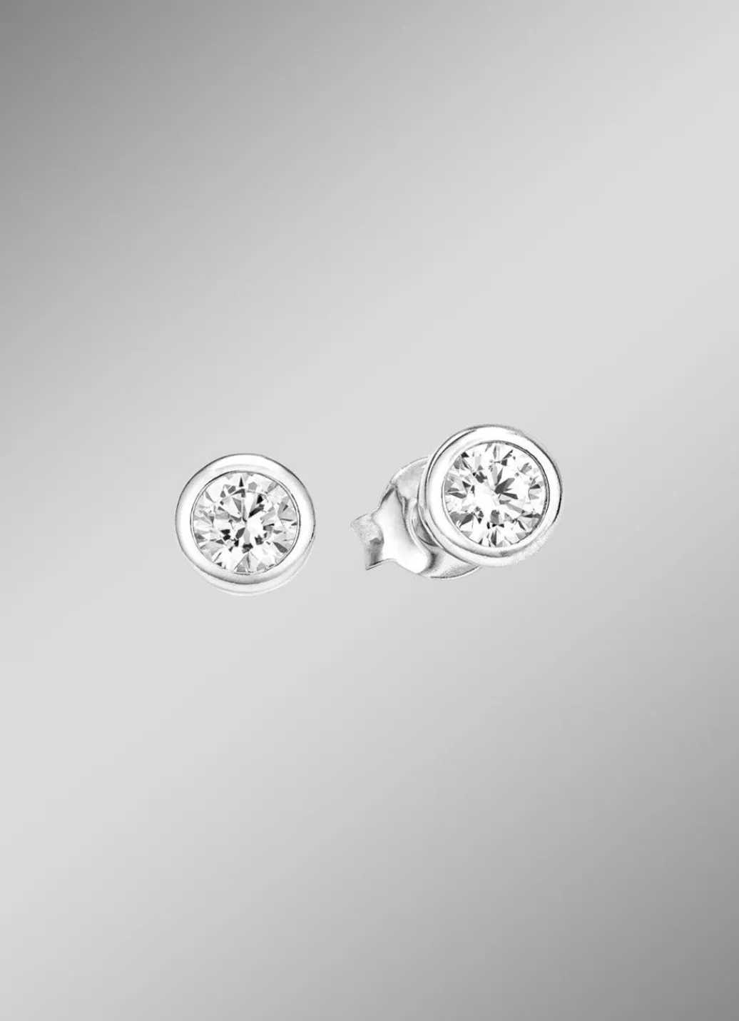 Discount Zauberhafte Ohrstecker mit synth. Zirkonia Damen Ohrschmuck