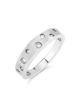 Outlet Zauberhafter Damenring mit synth. Zirkonia Damen Ringe