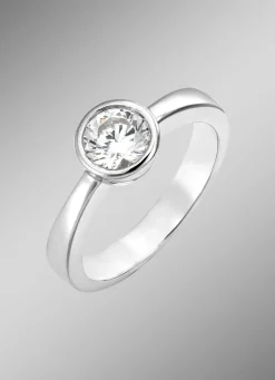 Zauberhafter Damenring mit synth. Zirkonia Damen Ringe