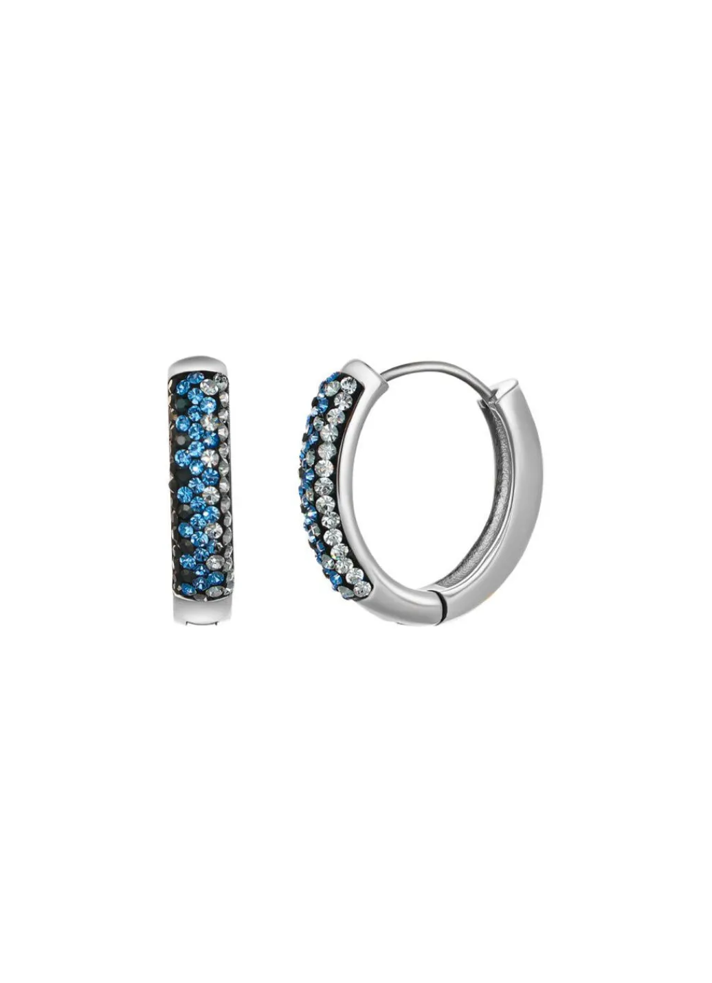 Hot Zeitlose Eleganz: Klappcreolen mit funkelnden Kristallen Damen Ohrschmuck|Modeschmuck