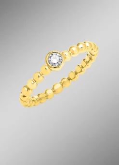 Clearance Zeitloser Damenring aus Gold mit Brillant Damen Ringe