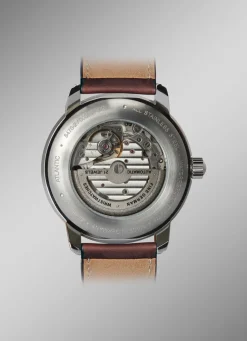 Zeppelin-Automatik-Herrenuhr mit Lederband Herren Automatikuhren