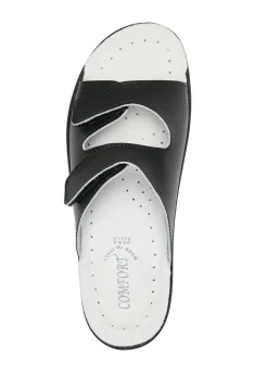 Discount Zweierpack klassische Damen-Pantoletten, Weite H, mit Klettverschluss Damen Pantoletten