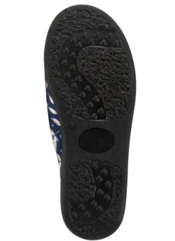 Sale Zweierpack Pantoffeln aus samtig, weichem, bedrucktem Textilmaterial Damen Hausschuhe