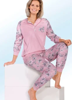 Damen Mona Schlafanzüge<Zweierpack Schlafanzüge mit Raglanärmel und Bündchen